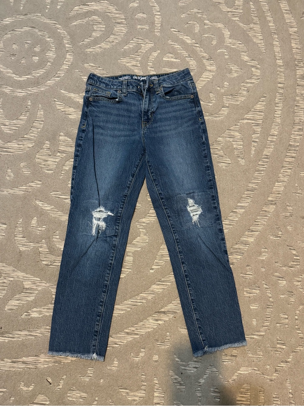 Cat & Jack Girls’ Ankle Straight Stretch Jeans
